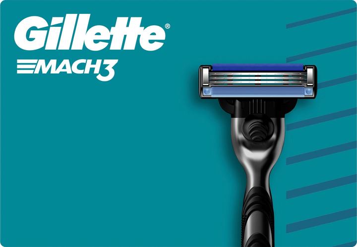 Actual product image Gillette Mach3 System Blades 12 + Handpiece "UEFA Champions League" Online Shipping Variant (1 x)