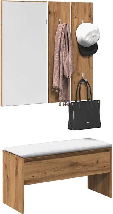 Image du produit VidaXL Garderoben-Set Artisan-Eiche Holzwerkstoff