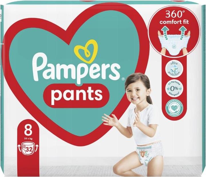 Produktbild Pampers Pants (Gr. 8, Tragepack, 32 Stück)