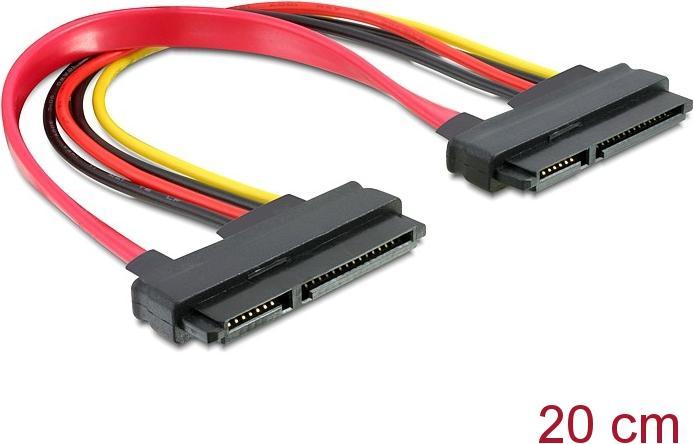 Produktbild Delock 22 Pin SATA Kabel extern an Slotblech
