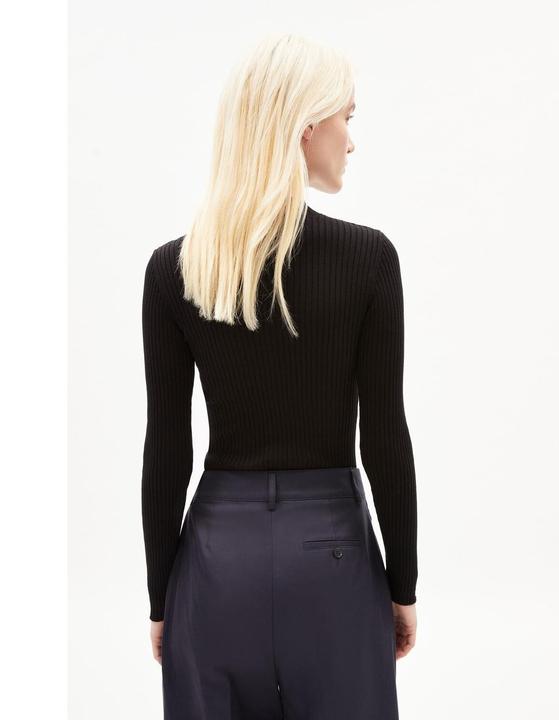 Actual product image Armedangels Alaania Pullover Stand-Up Collar Black (XL)