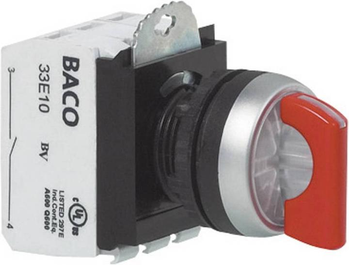 Actual product image Baco Illuminated rotary switch 600 V 10 A with LED