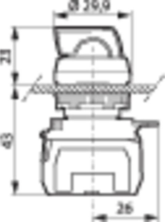 Actual product image Baco Illuminated rotary switch 600 V 10 A with LED