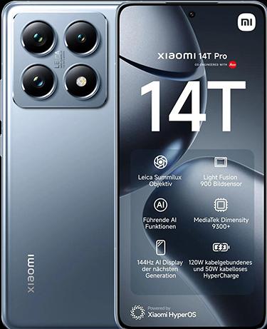 Image du produit Xiaomi 14T Pro (512 Go, Bleu Titan, 6.67", Double SIM, 50 Mpx, 5G)