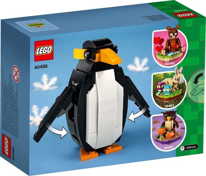 Actual product image LEGO Christmas penguin (40498, LEGO Icons, LEGO Rare Sets)