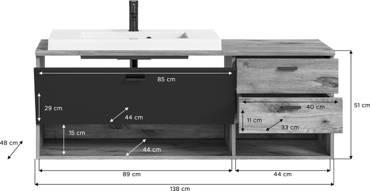 Produktbild Xonox Home Waschbeckenunterschrank Grado