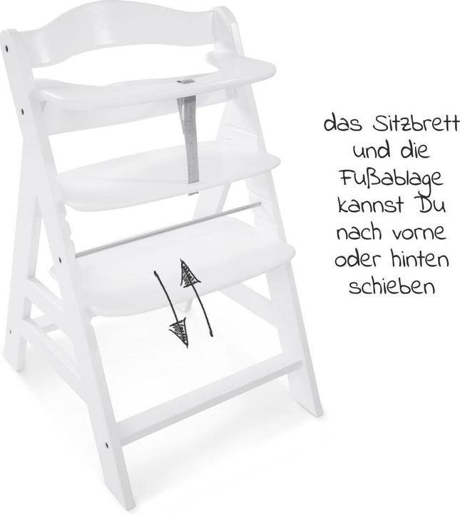 Actual product image Hauck Highchairs Highchair Alpha Plus White - in economy set incl. (Highchair)