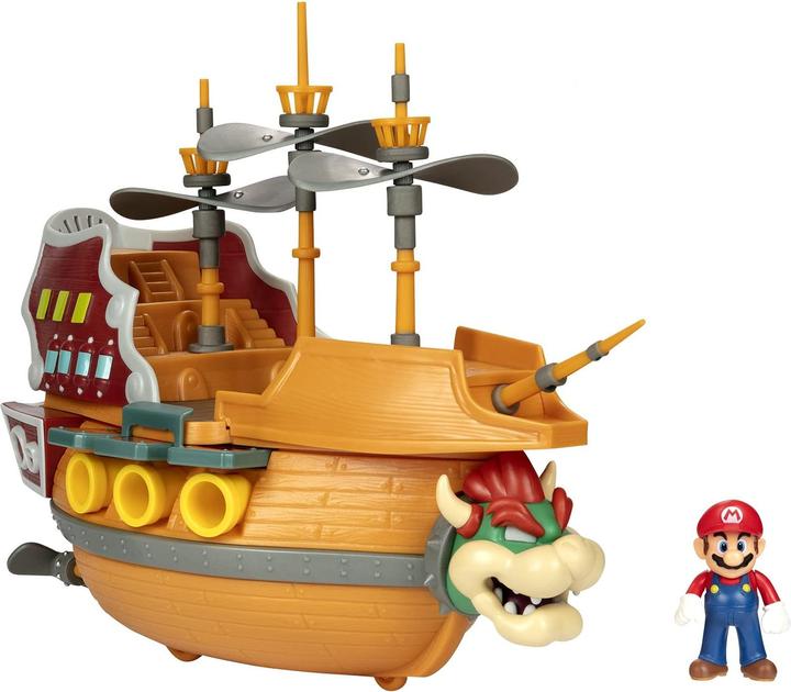 Actual product image Jakks Pacific Super Mario 2.5 Inch Deluxe Bowser"s Ship Playset