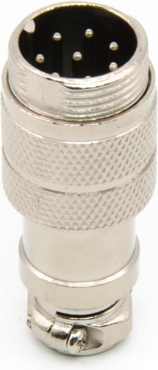 Image du produit Purecrea GX16-8P Connecteur mâle 16mm pour montage de câble