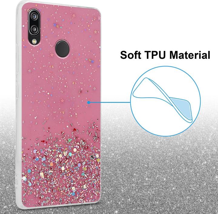 Image du produit Cadorabo Couverture TPU paillettes scintillantes (Huawei Nova 3E)