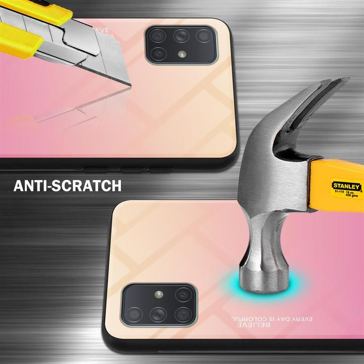 Produktbild Cadorabo TPU 2 Farben Glas Cover (Samsung Galaxy A71)