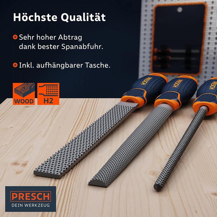 Actual product image Presch Wood rasp set 10162 (200 mm)