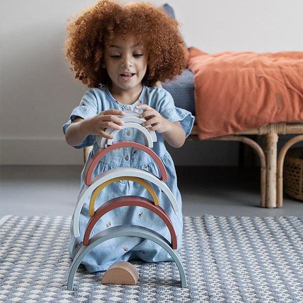 Produktbild Little Dutch Regenbogen Stapelspiel