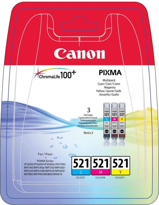 Immagine prodotto Canon CLI-521 (M, C, Y)