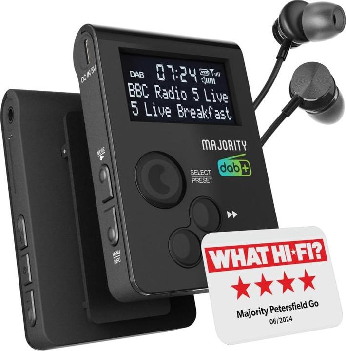 Produktbild Majority Tragbares Digital-Radio (DAB+, FM, Radio Frequency (RF))