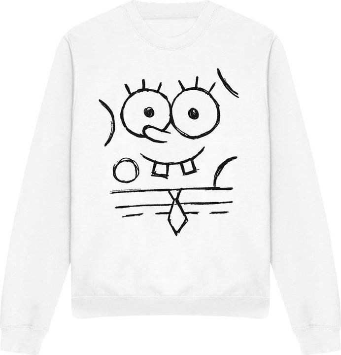 Immagine prodotto Spongebob Squarepants Felpa Schizzo del Sorriso Adulto Unisex (XXL)