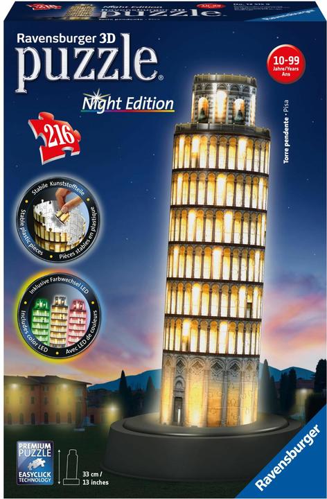 Ravensburger 3D - Turm von Pisa Night Edition (216 Teile)