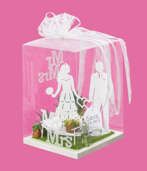 Actual product image Hobby Fun Box for money and gift vouchers, transparent (18 x 18 x 25 cm)