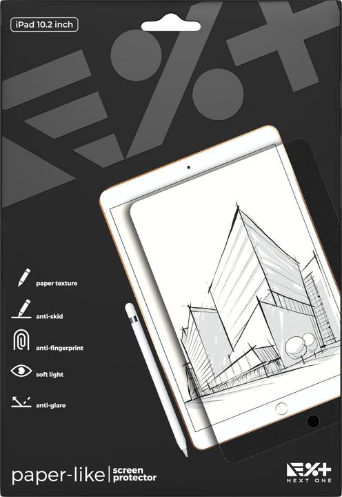 Actual product image Next One Paper Like Screen Protector iPad 7th Gen 10.2" clear (1 Piece, iPad 2019 (7th gene))