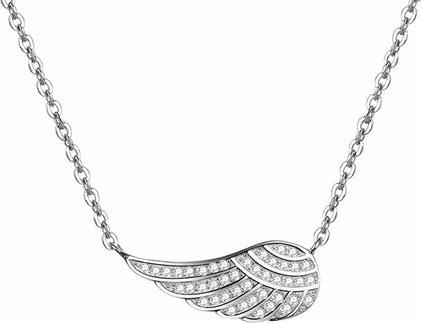 Actual product image Beneto Silver necklace with wing AGS298 / 47 (L)