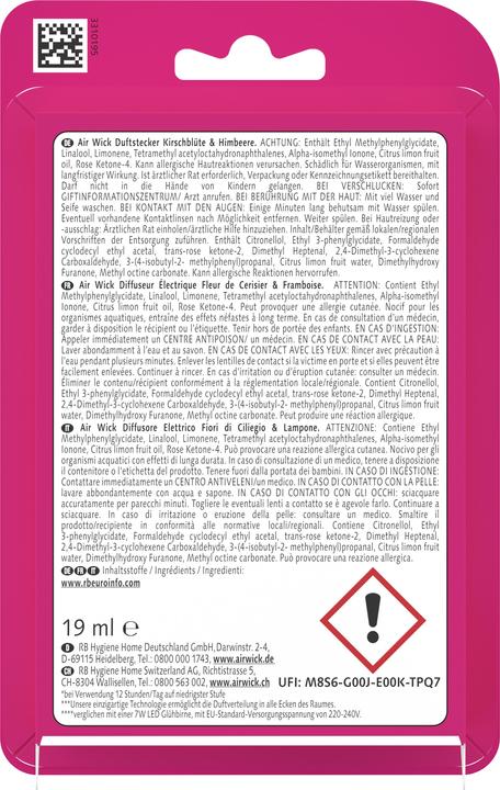 Productafbeelding Air Wick Kersenbloesem & framboos