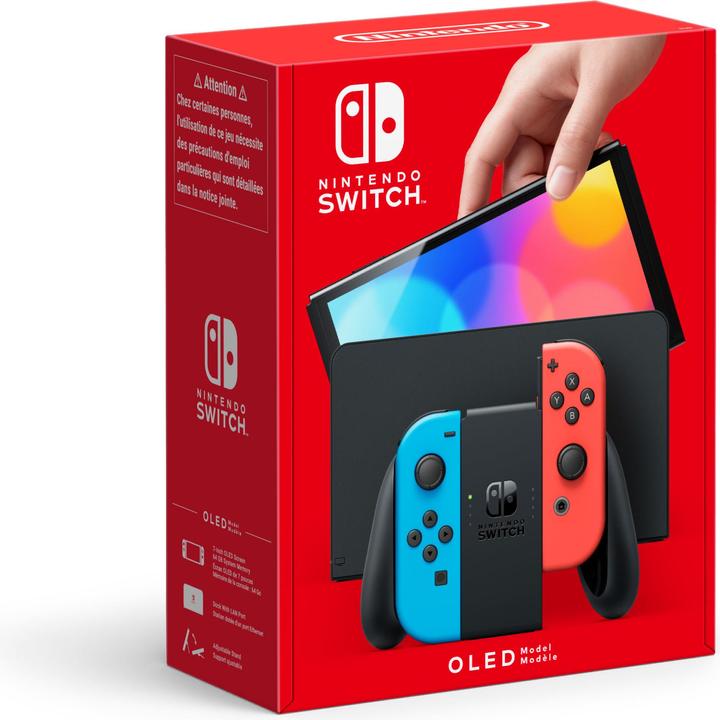 Image du produit Nintendo Switch Console - Modèle OLED - Neon Blue/Neon Red (UK) (Switch)