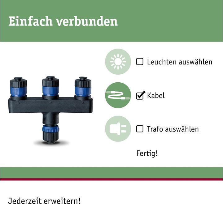 Produktbild Paulmann Outdoor Plug & Shine Verteiler 1 in-3 out