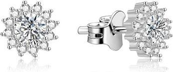 Beneto Silver earrings with zirconia AGUP1607