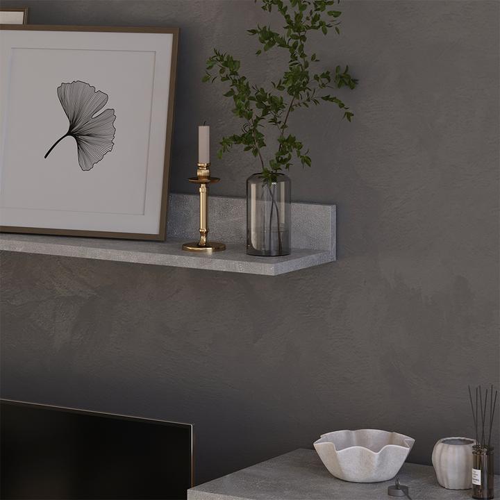 Immagine prodotto Vichy Lowboard & Regal Berno, Beton/Weiss, mit 1 Klappe