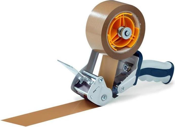 Transpak Handabroller Premium f.50mm Rollenbreite L.66/132/180m grau blau für Bandbreite 50 mm