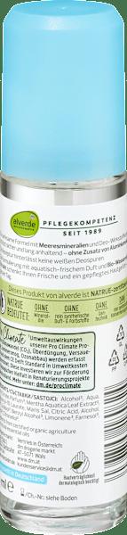 Nutritional values and ingredients dm alverde Deodorant Sprayer Water Mint Sea Minerals (Spray)