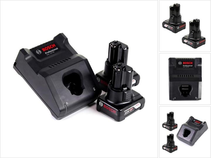 Actual product image Bosch Professional Bosch GAL 12V-40 Professional Fast charger for 12V batteries ( 1600A019R3 ) + 2x 6.0 Ah battery ( (12 V)