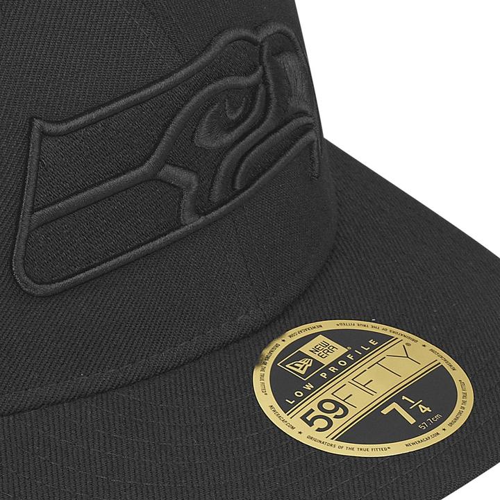Actual product image New Era 59Fifty LOW PROFILE Cap - Seattle Seahawks noir (7 1/8)