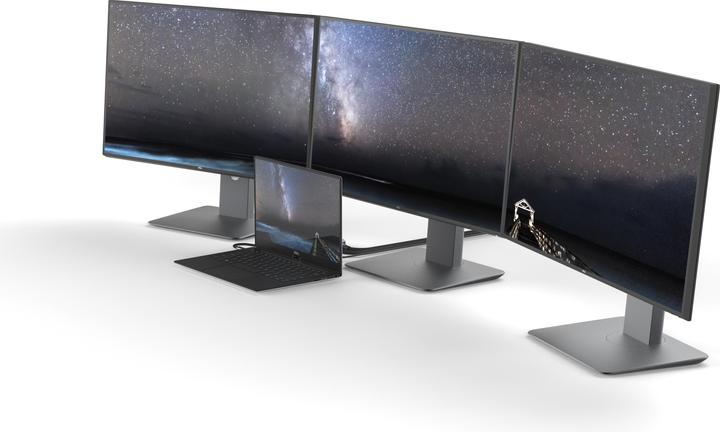 Actual product image LINQ Connects USB-C -> 1x HDMI, 1x DP, 1x miniDP, 1x VGA, 1x USB-C, 2x USB-A LQ48019 grey (USB-C, 7 Ports)