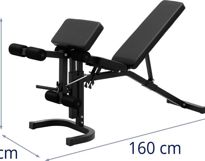 Produktbild Gymrex Schrägbank Fitnessbank Trainingsbank bis 100 kg einstellbar 90 - 180° Neigung