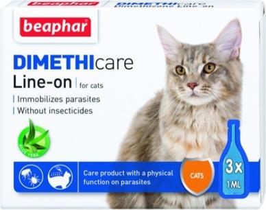 Image du produit beaphar Flea & Tick Line On, puces et tiques (diméthicone) Cat (Chat, 3 ml)