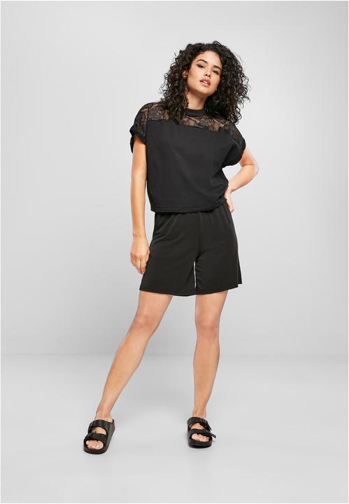 Actual product image Urban Classics Ladies Short Oversized Lace Tee (XL)