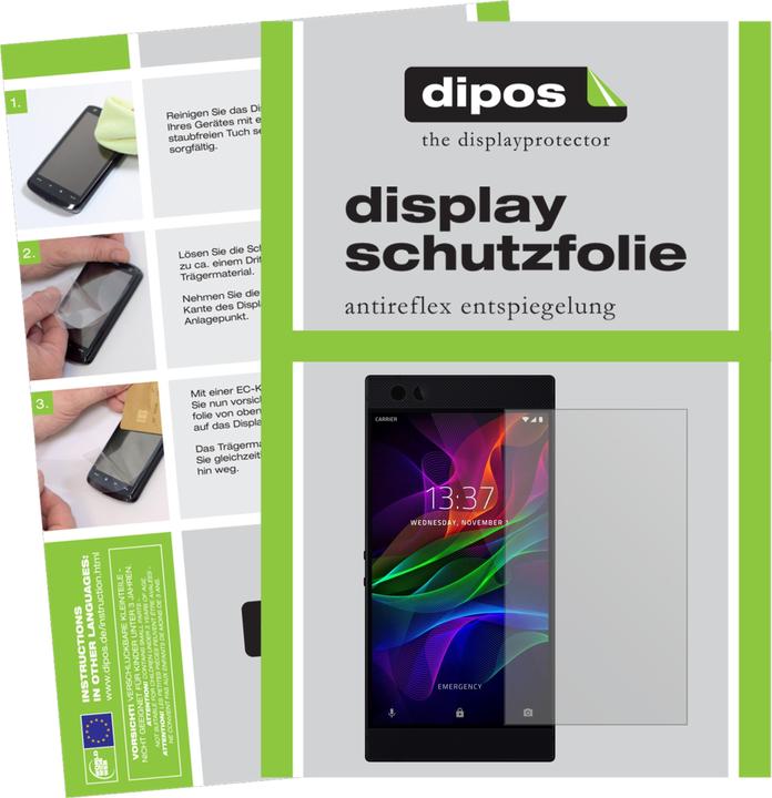 Immagine prodotto Dipos Pellicola Protettiva Antiriflesso (2 Pezzo/i, Telefono Razer)