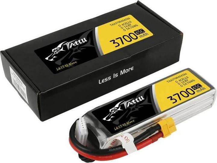 Productafbeelding Tattu RC batterij LiPo 3700 mAh 14,8 V 45C (14.80 V, 3700 mAh)