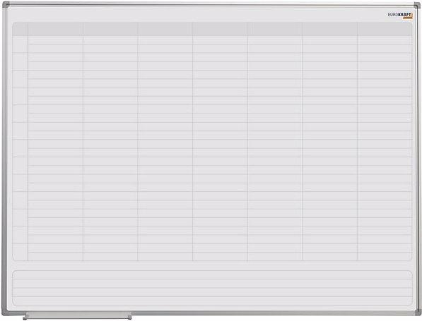 Immagine prodotto eurokraft basic Lavagna per planning settimanale, neutra, con suddivisione di 7 giorni, largh. x