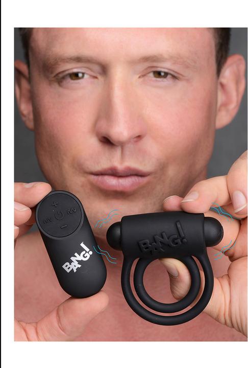 Image du produit XR Brands Bague et balle en silicone avec télécommande (7.70 cm)