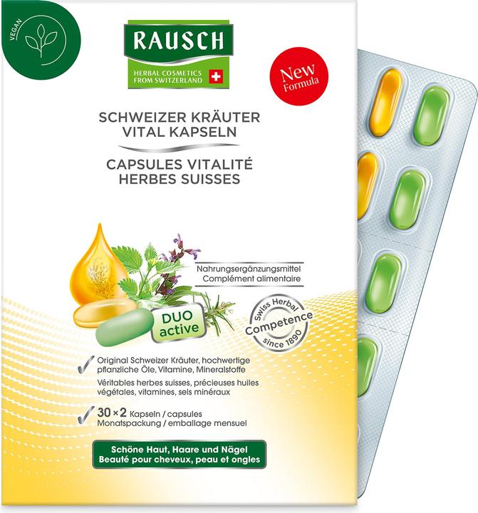 Rausch Schweizer Kräuter Vital Kapseln (60 Stück, Kapseln, 90 g)