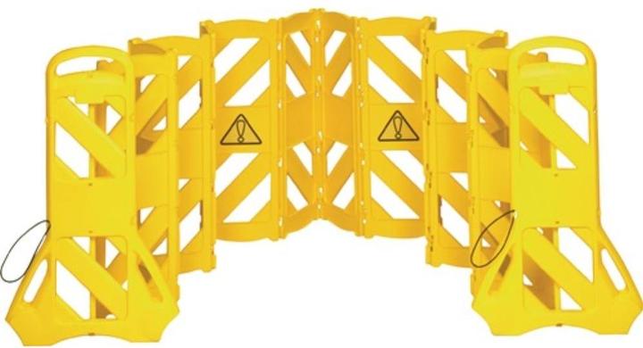 Rubbermaid Barrier fence made of polyethylene, mobile