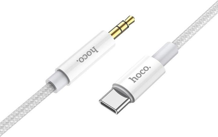 Immagine prodotto Hoco Cavo di conversione audio AUX digitale da 3,5 mm a Tipo-C da 1 metro, argento (1 m)