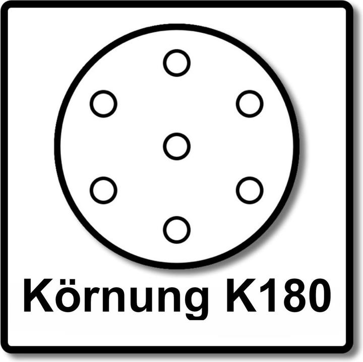 Produktbild Makita Schleifpapier mit Klett Ø 125mm Korn 180 ( 50 Stück ) (180)