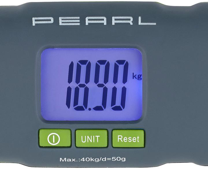 Produktbild Pearl Digitale Kofferwaage mit LCD-Display und Tara-Funktion (Kofferwaage)