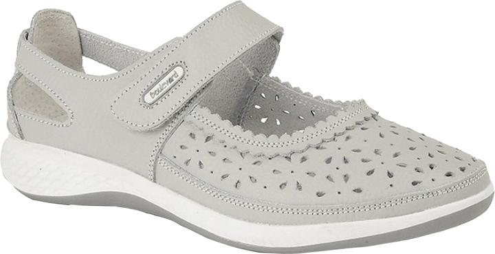 Boulevard breite Passform Window Back Perforation Riemen Schuhe