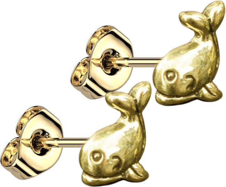 Produktbild Chaotic Trading Ohrstecker vergoldet Walfisch (Messing)
