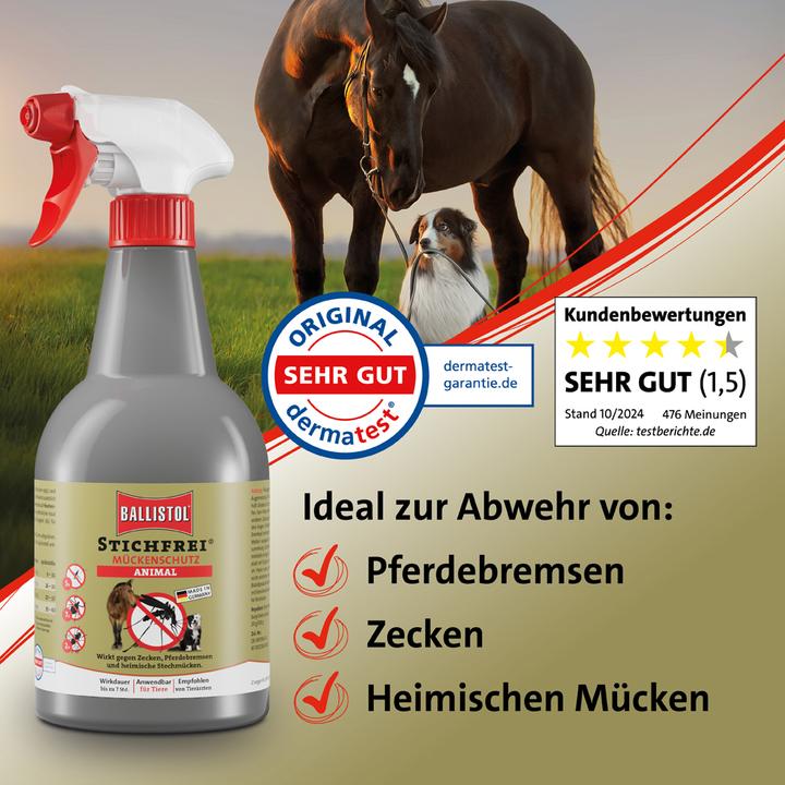 Produktbild Ballistol Stichfrei Animal, Pumpspray 100 ml (Katze, Hund, Pferd, 100 ml)
