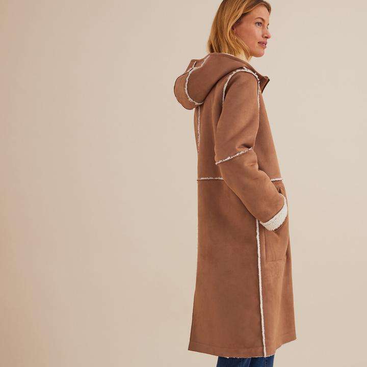 Produktbild Anne Weyburn Kapuzenmantel aus Lammfell-Imitat (50)